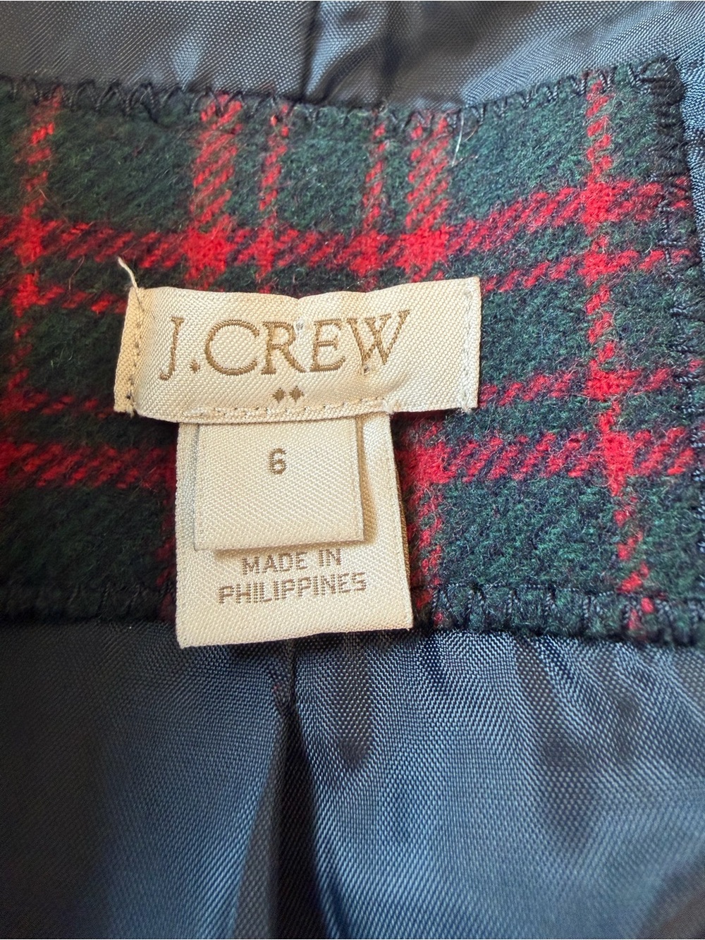 J. Crew Schoolboy Plaid Wool-Blend Women’s Blazer Size 6 - Picture 13 of 13